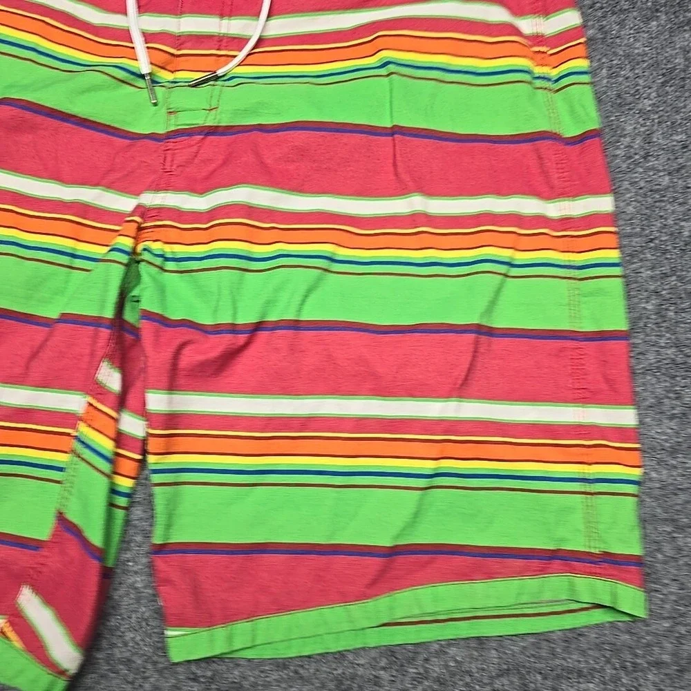 Polo Ralph Lauren Board Shorts Mens 36 Swimming Swim Athletic Surfing Striped